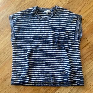 Madewell Navy and White Striped Kids Tee